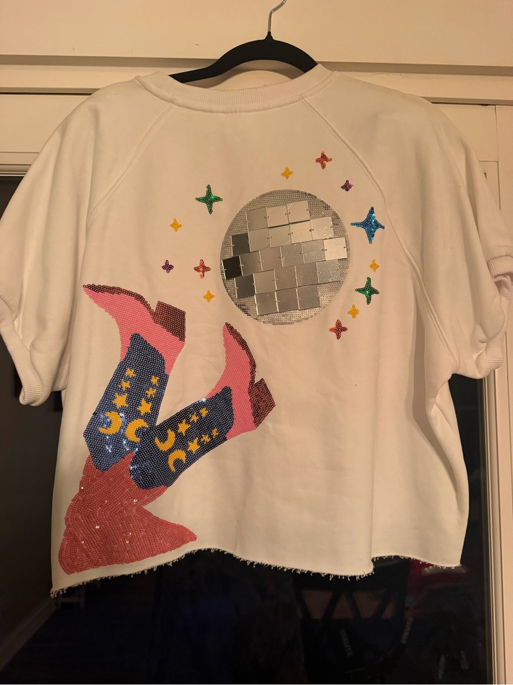Queen of Sparkles Disco boots shirt